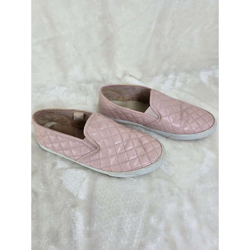 Pink Quilted Slip On Sneakers Women's Size 10 Casual Comfort Fashion Shoes